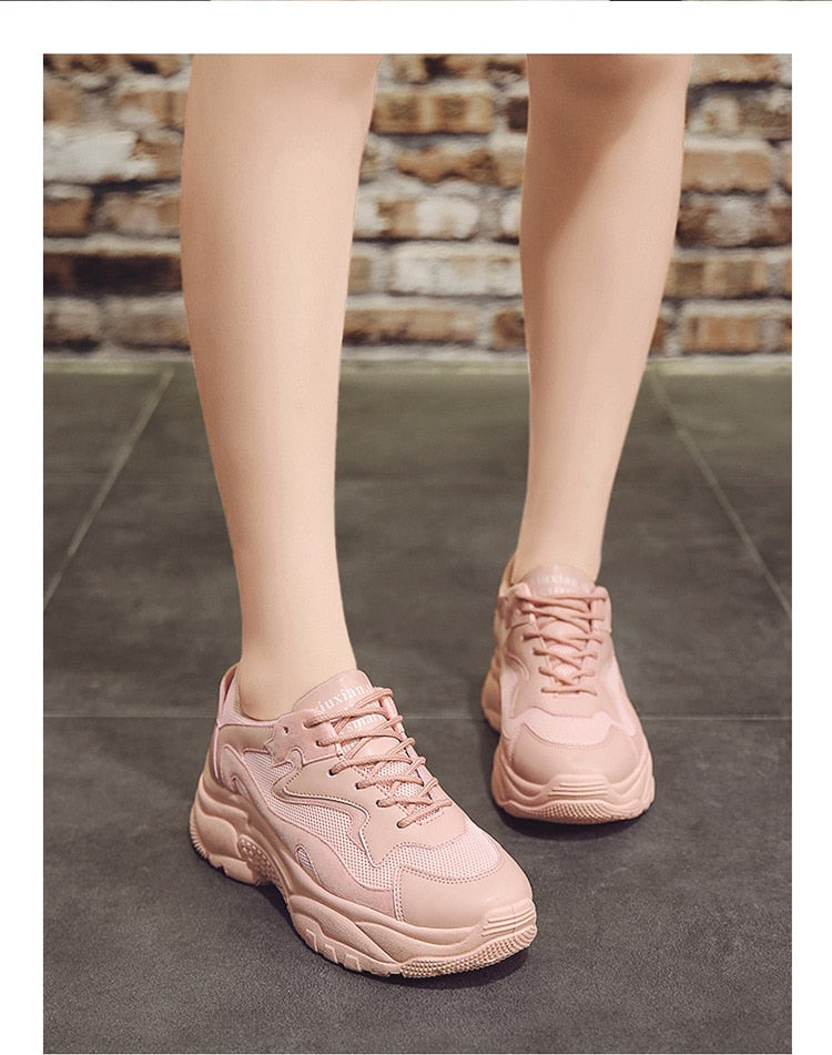 Lace Up Chunky Sneakers