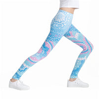 Round Ombre Printing Leggings