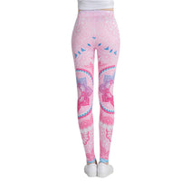 Round Ombre Printing Leggings