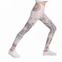 Round Ombre Printing Leggings