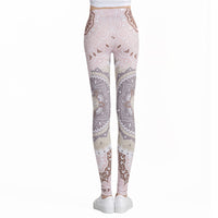 Round Ombre Printing Leggings