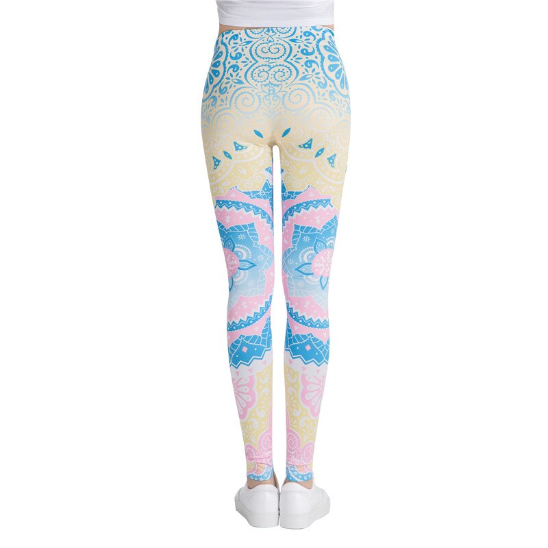 Round Ombre Printing Leggings