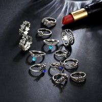 Retro Flower Infinite Knuckle Rings