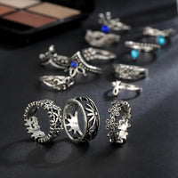 Retro Flower Infinite Knuckle Rings