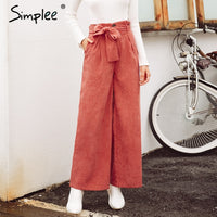 Corduroy Wide Leg Pants