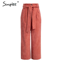 Corduroy Wide Leg Pants