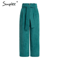 Corduroy Wide Leg Pants