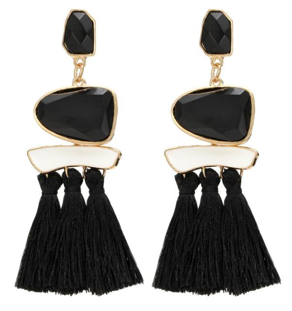 Boho Drop Dangle Fringe Earrings