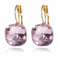 Fashion Gold Color Square Stud Earrings