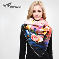 Floral Print Winter Scarf