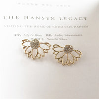 Crystal Flower Stud Earrings