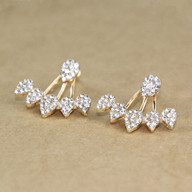 Crystal Double Sided Stud Earring