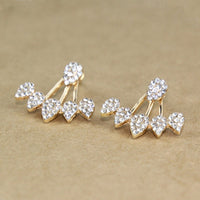 Crystal Double Sided Stud Earring