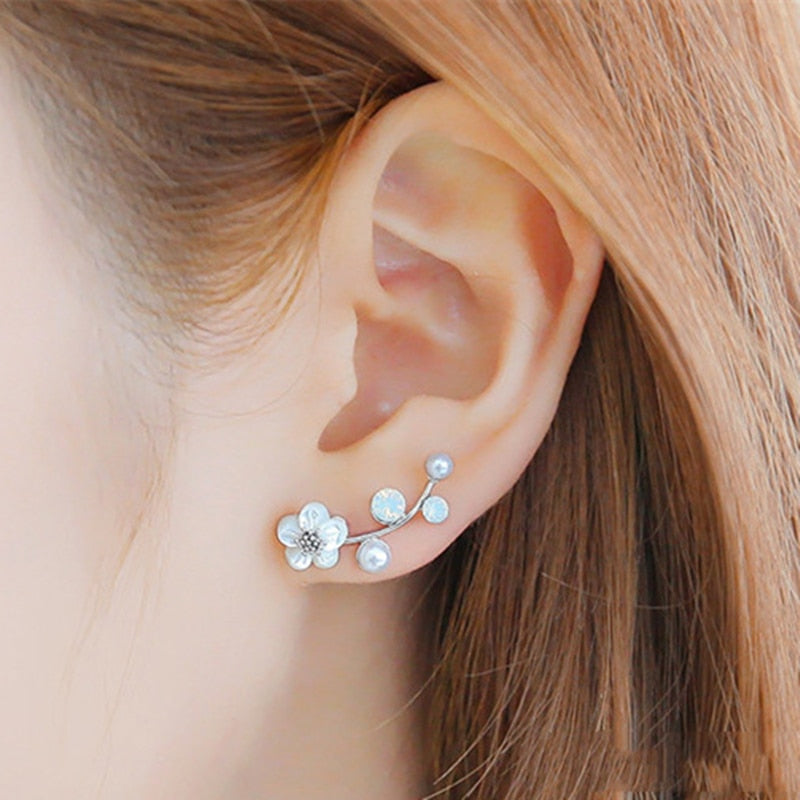 Crystal Double Sided Stud Earring