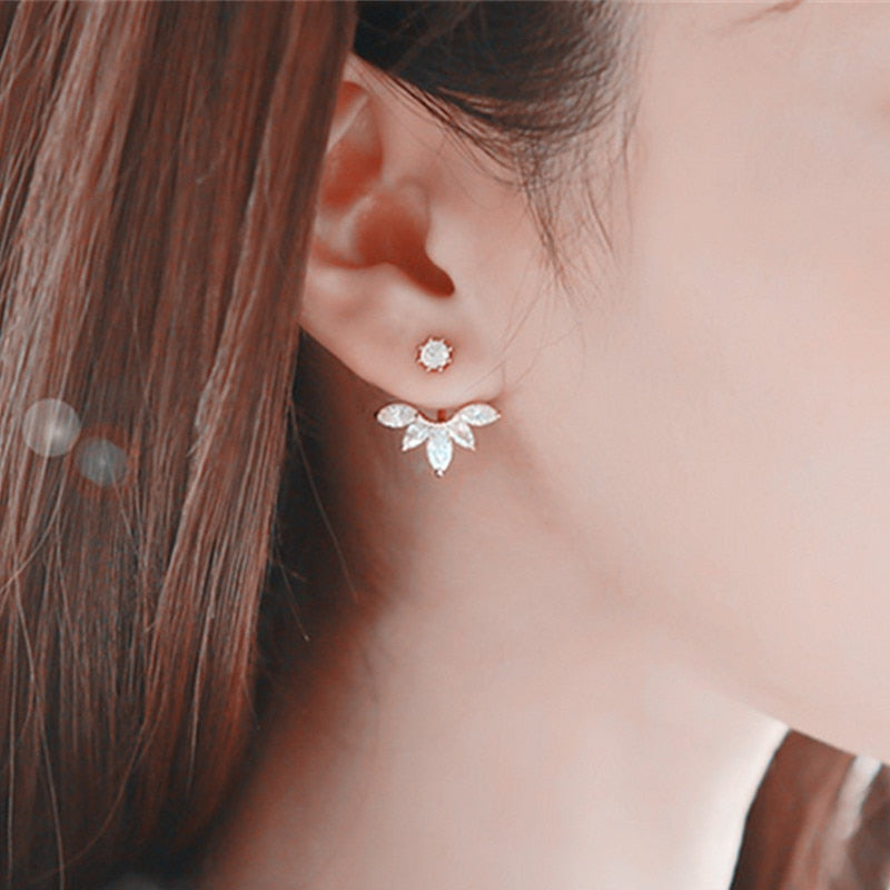 Crystal Double Sided Stud Earring