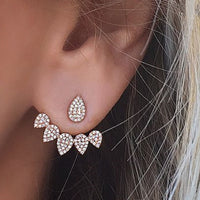 Crystal Double Sided Stud Earring