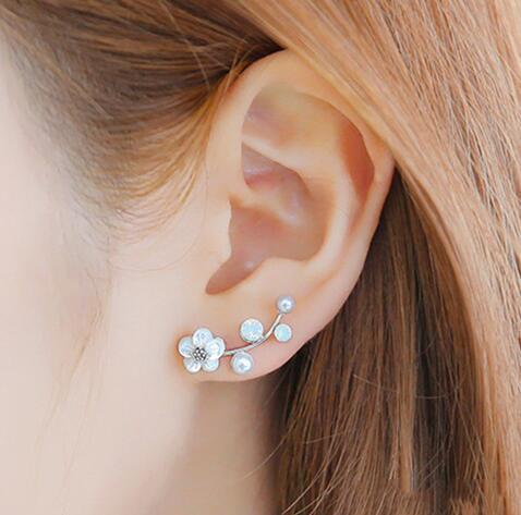 Crystal Double Sided Stud Earring