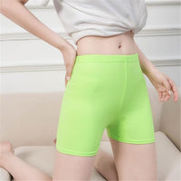 Green Elastic Waist Shorts