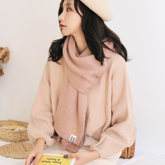 Knitted Cashmere Scarf