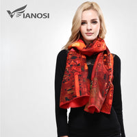 Floral Print Winter Scarf