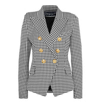 Notched Neck Solid Blazer