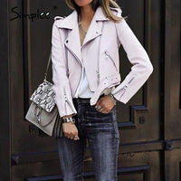 White Faux Leather Jacket