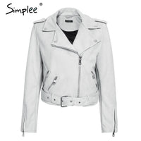 White Faux Leather Jacket