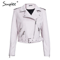 White Faux Leather Jacket