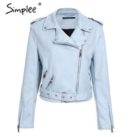 White Faux Leather Jacket