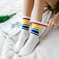 Cool Skateborad Rainbow Socks