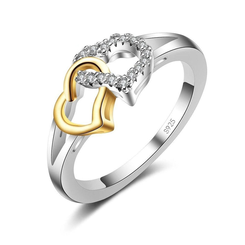 Heart Shape Crsytal Ring