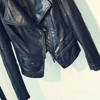 Spring Autumn Ladies Motorcycle Leather