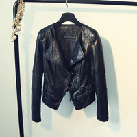 Spring Autumn Ladies Motorcycle Leather