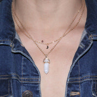 Crystal Pendant Choker Necklace