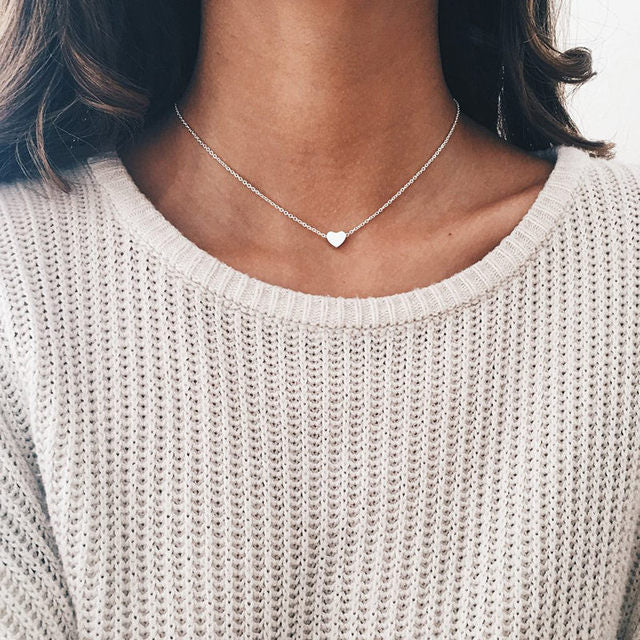 Crystal Pendant Choker Necklace