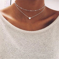 Crystal Pendant Choker Necklace