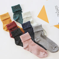 Winter Cotton Plain Socks