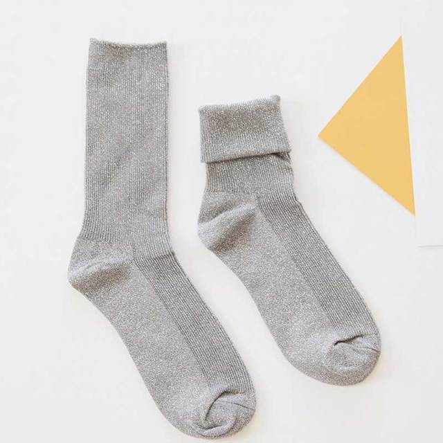 Winter Cotton Plain Socks