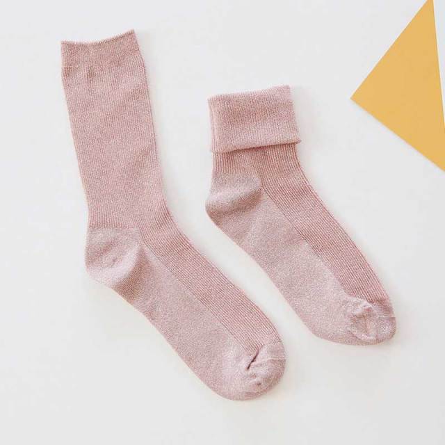 Winter Cotton Plain Socks