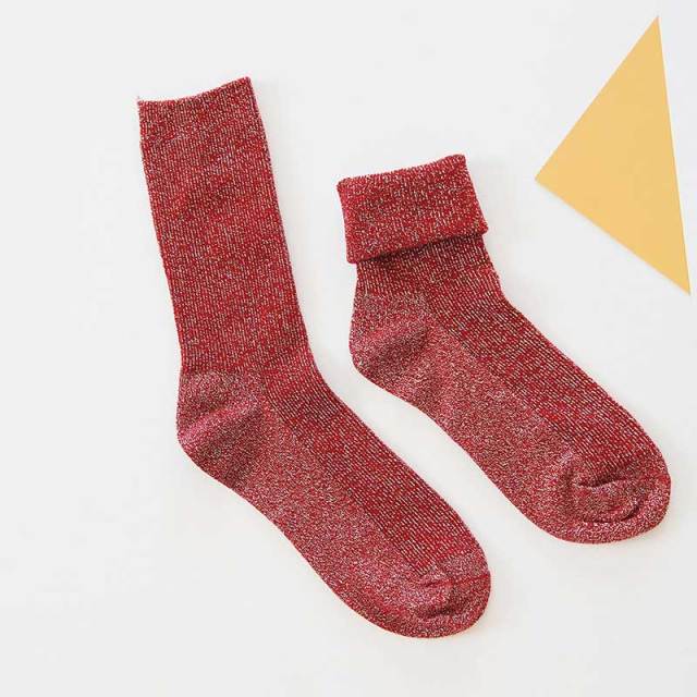 Winter Cotton Plain Socks