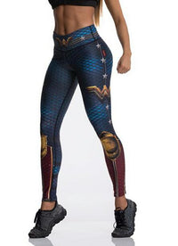 Tibetan Blue Captain Fight Push Up Leggings