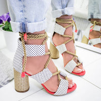 Colourful Block High Heels