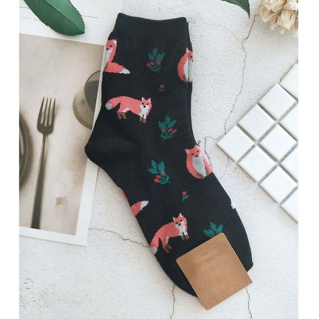 Cool Korean Printed Socks