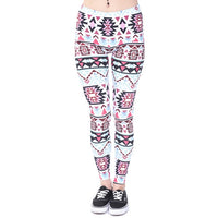 Aztec Round Ombre Printed Leggings