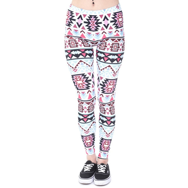 Aztec Round Ombre Printed Leggings