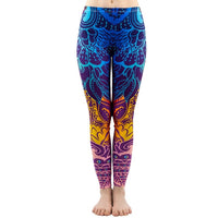 Aztec Round Ombre Printed Leggings