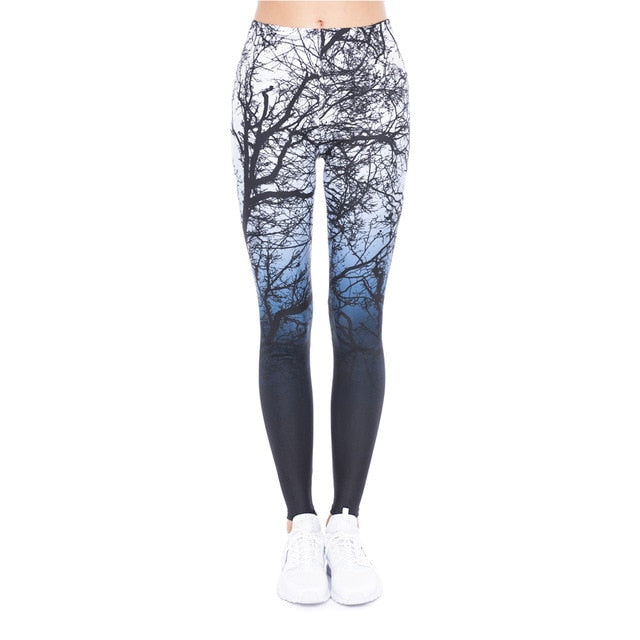 Aztec Round Ombre Printed Leggings