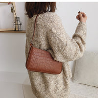 Retro Alligator Pattern Handbag