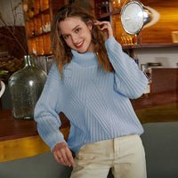 Casual Turtleneck Knitted Sweater