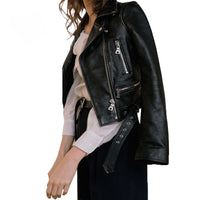 Faux PU Leather Jacket